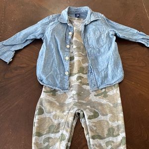 Gap one piece and button down